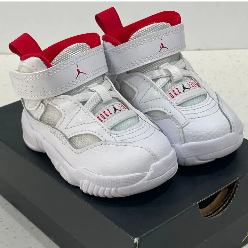 NEW Air Jordan Jumpman Two Trey 4C Toddler White/Red (DQ8433 160)
